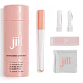 Jill V1 Dermaplane Razor Trial Kit – Beginner Facial Hair Removal & Exfoliation Set with V1 Shave Wand, 2 V1 Dermaplane Blades & Cleaning Cloth – Only Compatible with V1 Refill Blades