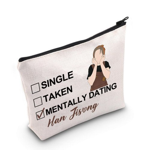 JNIAP Stay Han Makeup Bag Stay Quokka Gifts Single Taken Mentally Dating With Han Gifts Stay Member Gifts (WITH HAN mb)