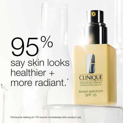 Clinique Dramatically Different Moisturizing Lotion+ | Hydrating Face Moisturizers Bundle with SPF 35 for Dry Skin