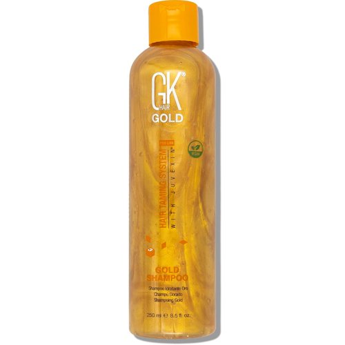 GK HAIR Gold Shampoo - Hydrating Cleanser with Aloe Vera & Shea Butter | 8.5 Oz for Frizz Control & Shine