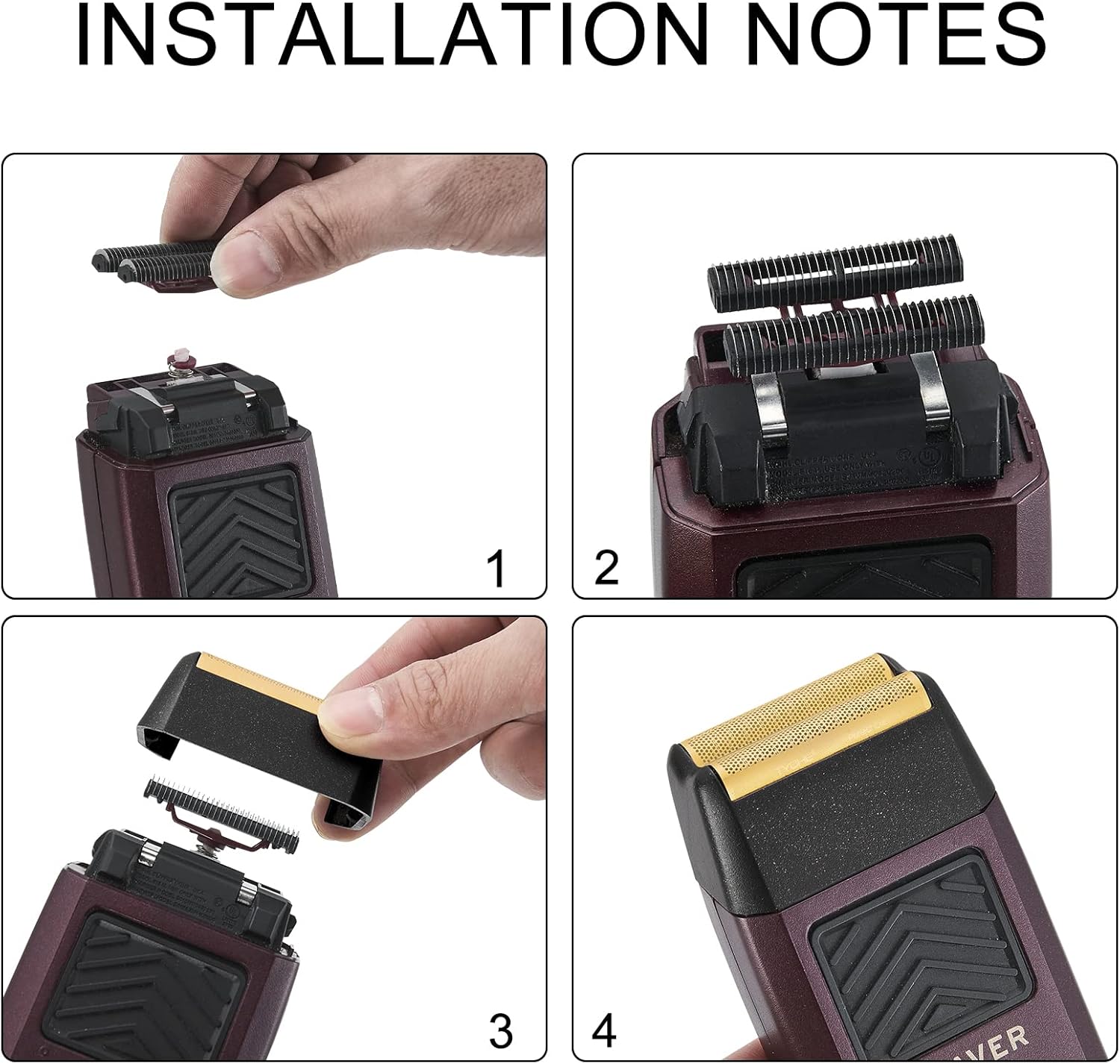 Wahl 5 Star Series Finale Shaver Replacement Foil & Cutter Assembly - Super Close Gold | 2 Pcs Set