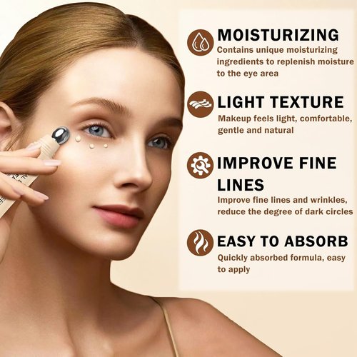 Skiennix Mineral Sunscreen Eye Cream - 3-in-1 Under Eye Treatment for Puffiness & Dark Circles | SPF 35 (Light)