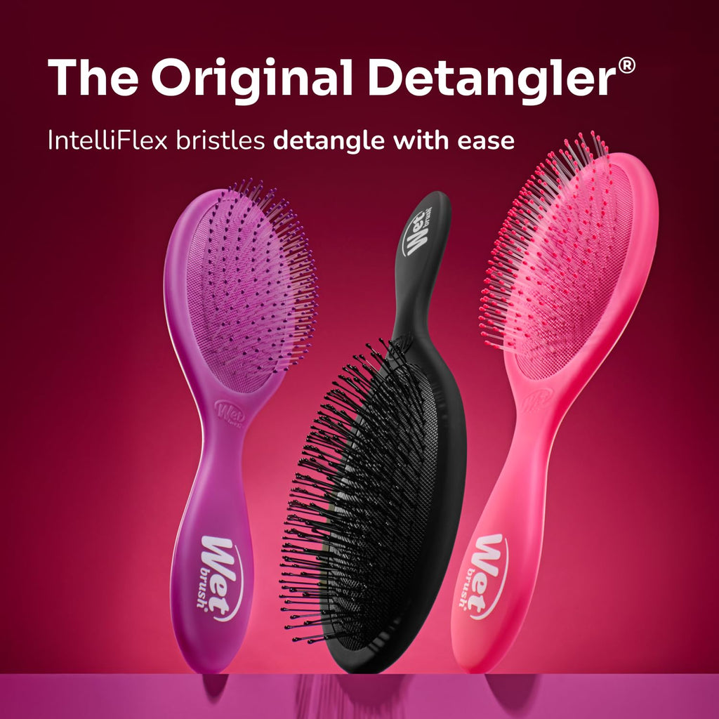 Wet Brush Original Detangler Hair Brush - Ultra-Soft IntelliFlex Bristles for All Hair Types | Limited Edition Cream Iridescence Icon