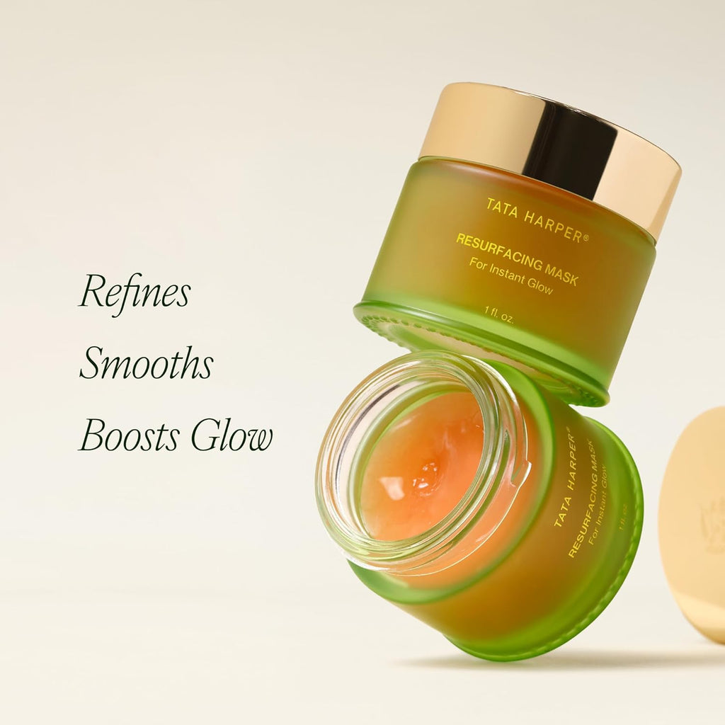 Tata Harper Resurfacing Mask - Gentle Exfoliating Enzyme Mask for Instant Glow | 30ml Natural Skincare