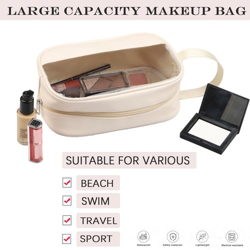 PWHAOO Board Certified Behavior Analyst Cosmetic Bag Behavior Analyst Makeup Bag BCBA Therapist Gift (HAPPY BCBA BAG)