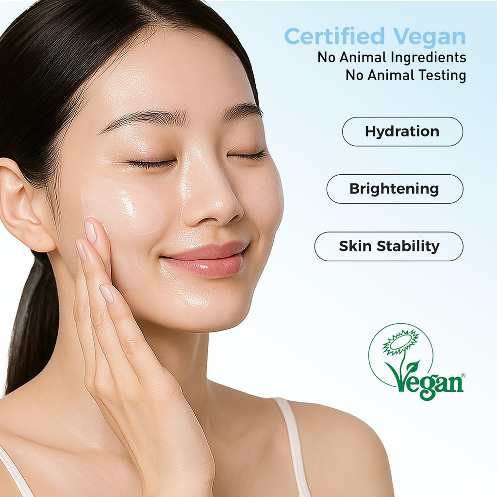 WNP Hyaluronic Acid Hydrating & Brightening Lotion: 4D Hyaluronic Acid, 2% Niacinamide, 377, Vitamin C Deep Moisture & Radiance Boosting Facial Moisturizer Vegan SkinCare for All Skin Types