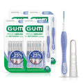 GUM Proxabrush Go-Betweens - Micro Tight - Interdental Brushes - Soft Bristled Dental Picks for Plaque Removal Health - Safe for Braces & Dental Devices, 10 Count(Pack of 4)
