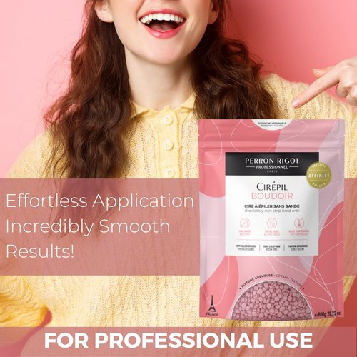 Cirepil - Boudoir - 800g / 28.22 oz Hard Wax Beads Bag - Hypoallergenic, Allergen-Free & Rosin-Free for Sensitive Skin - Professional Stripless Hair Removal for Face & Body - Low Temp Refill Bag