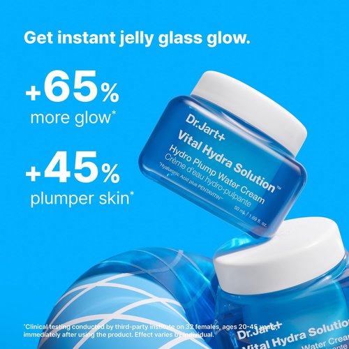 Dr.Jart+ Vital Hydra Solution Hydration Trio - Face Mask, Water Cream & Jelly Bear Lip Mask Set for Glass Skin