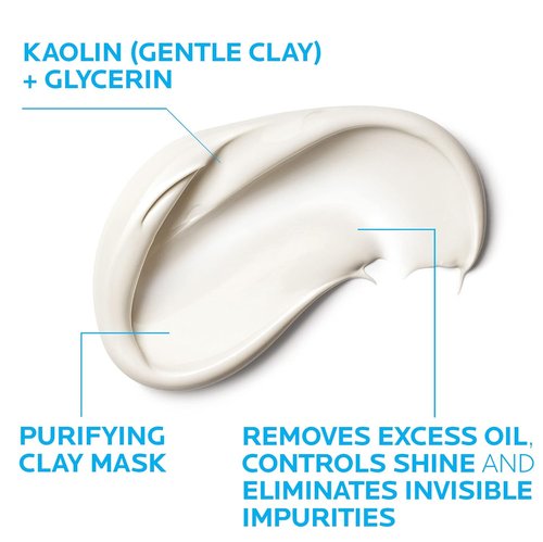 La Roche-Posay Effaclar Clay Face Mask - Unclogs Pores & Controls Shine for Oily Skin