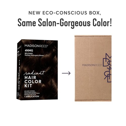 Madison Reed Radiant Hair Color Kit - 4NMG Darkest Chocolate Brown | PPD-Free & Ammonia-Free Permanent Dye