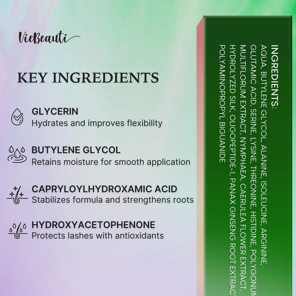 VieBeauti Eyelash Serum - Daily Lash Care for Healthier, Fuller Lashes | Vegan & Cruelty-Free