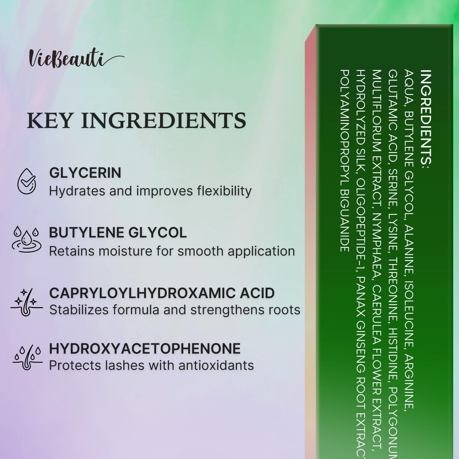 VieBeauti Eyelash Serum - Daily Lash Care for Healthier, Fuller Lashes | Vegan & Cruelty-Free