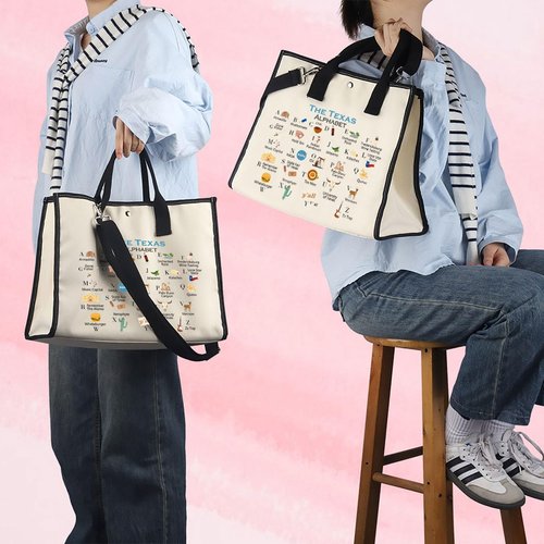 Texas Canvas Tote Bag Texas State Gift Texas Eco Tote Bag Reusable Bag Welcome Bag (TexasZhengTB)