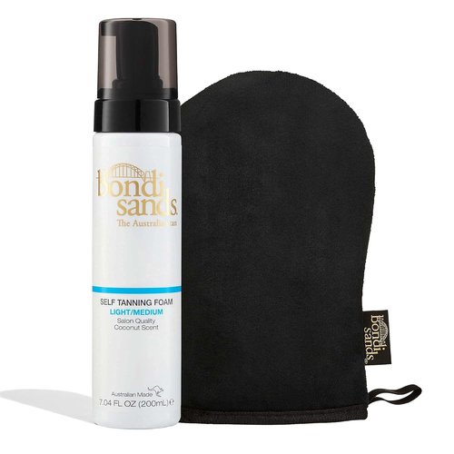Bondi Sands Self Tanning Foam - Lightweight Sunless Formula with Reusable Application Mitt
