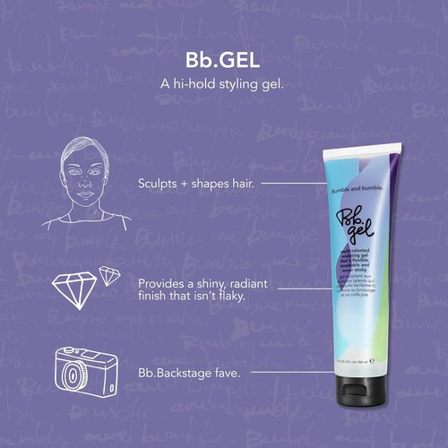 Bumble and bumble. Hair Gel Sculpting Medium - Flexible & Brushable Formula | Adds Shine | 5 Fl Oz