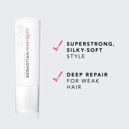 Sebastian Professional Penetraitt Shampoo - Deep Repair & Strengthening Treatment for Damaged Hair