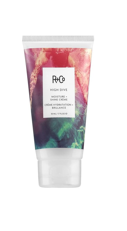 R+Co HIGH DIVE Moisture + Shine Crème - Hydrating Hair Cream for Softness & Gloss, Travel Size