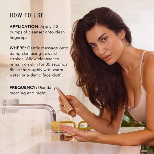 JLO BEAUTY Gel Cream Face Wash - Hydrating Daily Cleanser & Makeup Remover for Women | 5 Oz