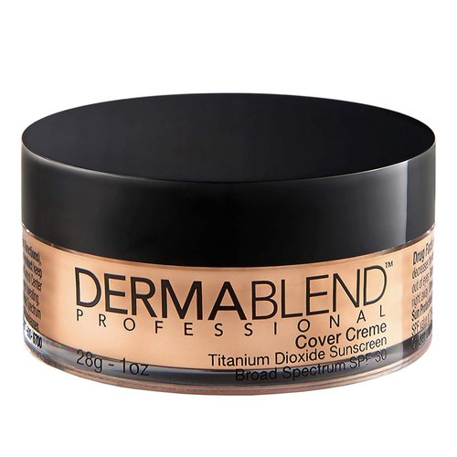 Dermablend Cover Creme Foundation - High Coverage with SPF 30 | 20W Almond Beige, 1 Oz.