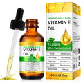 Vitamin E Oil 75,000 IU, Vitamin E Oil for Skin, Scars, Face & Full Body, Moisturize Dry Skin and Radiant Skin, Body Bath Oils, Organic Pure Easy to Absorb