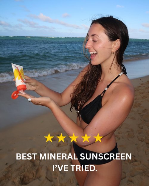 Mineral Sunscreen SPF 30 – No White Cast, Reef Safe, Non Nano Zinc Oxide, Water Resistant, Lightweight, Face & Body Sunscreen for Sensitive Skin – Goodspread