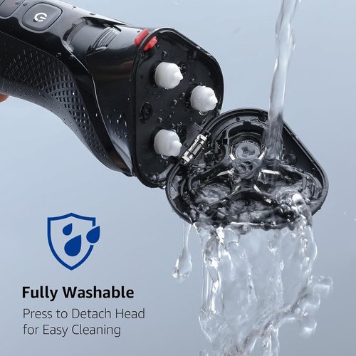 rategist Cordless Electric Razor for Men: 3-in-1 Shaver for Beard/Nose/Sideburns - IPX7 Waterproof Travel Kit - Precision Blades & Turbo Speed, Valentine's Day Gifts