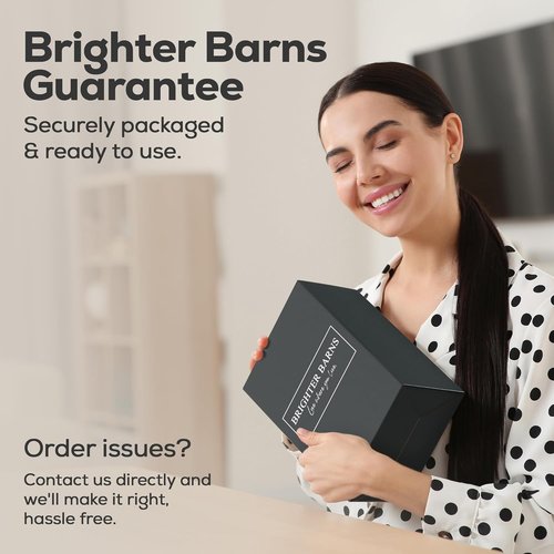 Brighter Barns White Shampoo and Conditioner Dispenser Set - Elegant Shower Pump for Bathroom Decor | Ideal for Hotels and Airbnbs