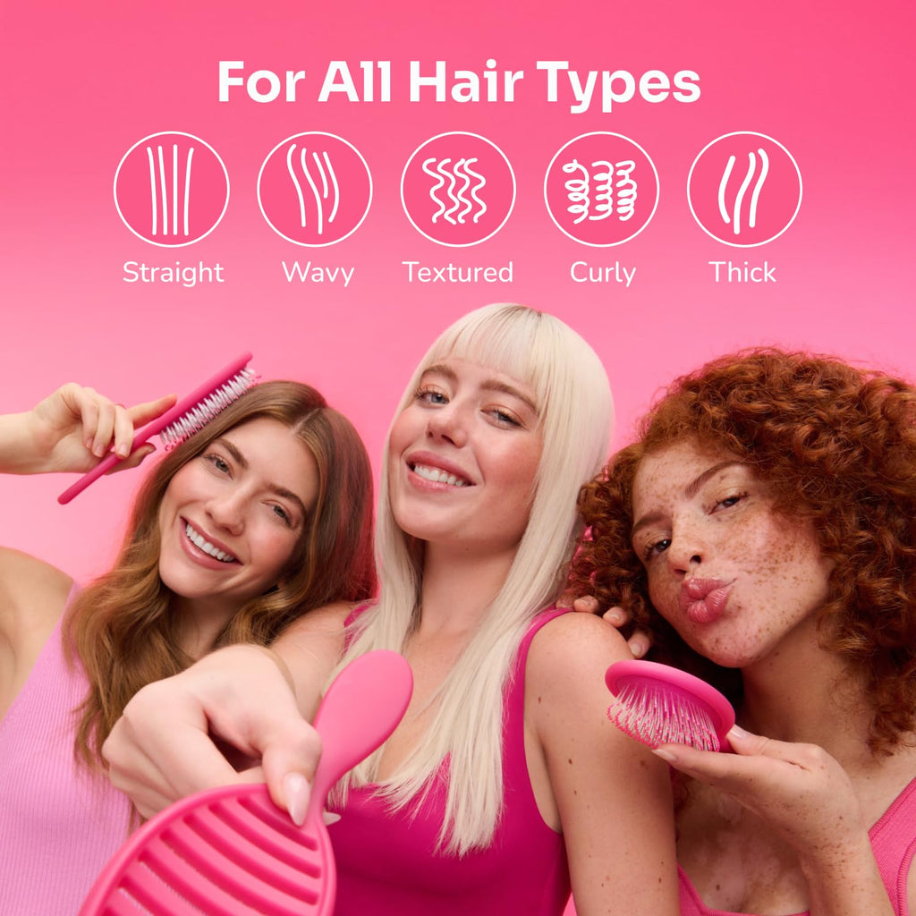 Wet Brush Original Detangling Hair Brush - Ultra-Soft IntelliFlex Bristles for Effortless Tangle Removal | Classic Black