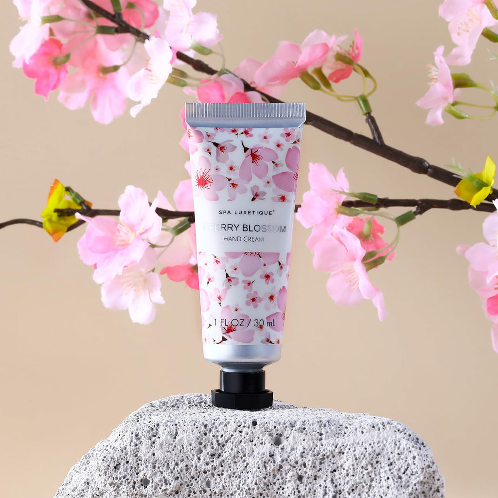 Spa Luxetique Hand Cream Set - Moisturizing Shea Butter & Glycerin Lotion | 4 Travel Size Gifts for Women