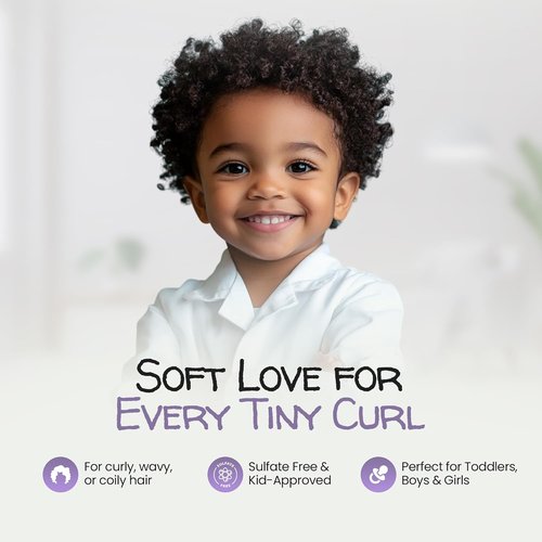 MAYA MARI Kids Shampoo & Conditioner - Tear-Free Formula for Curly Hair | Coconut & Lime Twist, 32 Fl Oz