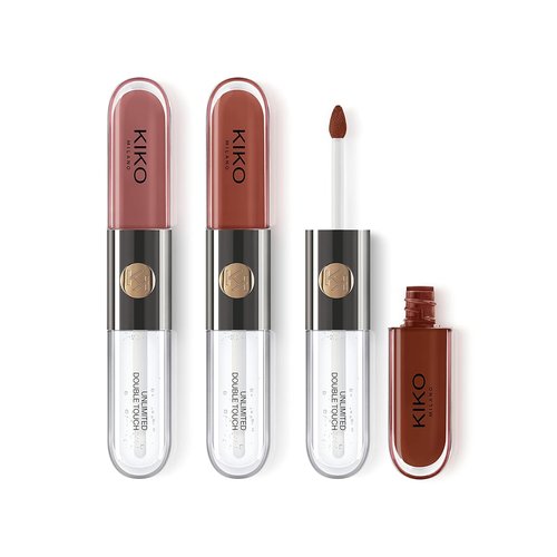 KIKO Milano Unlimited Double Touch Lipstick Kit - 3 Long-Lasting Liquid Lipsticks