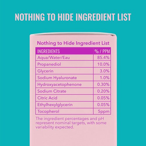 Good Molecules Hyaluronic Acid Serum - Ultra Hydrating 1% Formula for Plumper Skin | Non-Greasy Facial Moisturizer