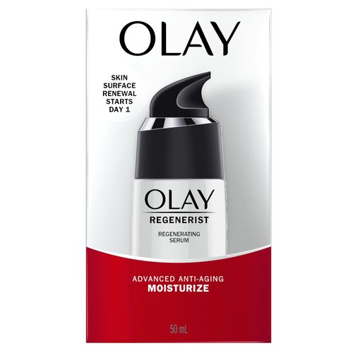 Olay Serum, Regenerist Light Gel Face Mousturizer, Anti-Aging, Anti-Wrinkle, Hydrating, Firming, Smoothening, Improves Fine Lines and Elasticity - Amino Peptide Complex, 1.7 oz
