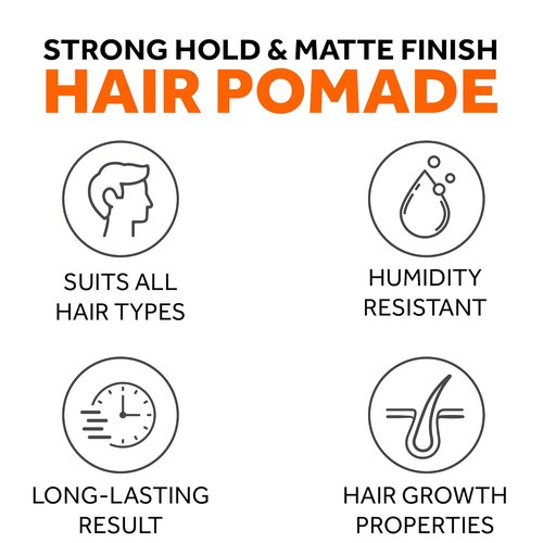 Skiennix Thickening Pomade - Strong Hold, Water-Based, Matte Finish for Men's Hair Growth & Styling