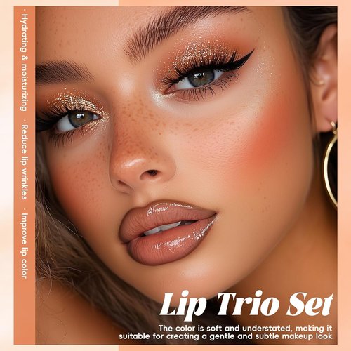 Noerrors Juicy Nude Lip Kit - Matte Lipstick, Nourishing Gloss & Brown Liner | Moisturizing Trio Set