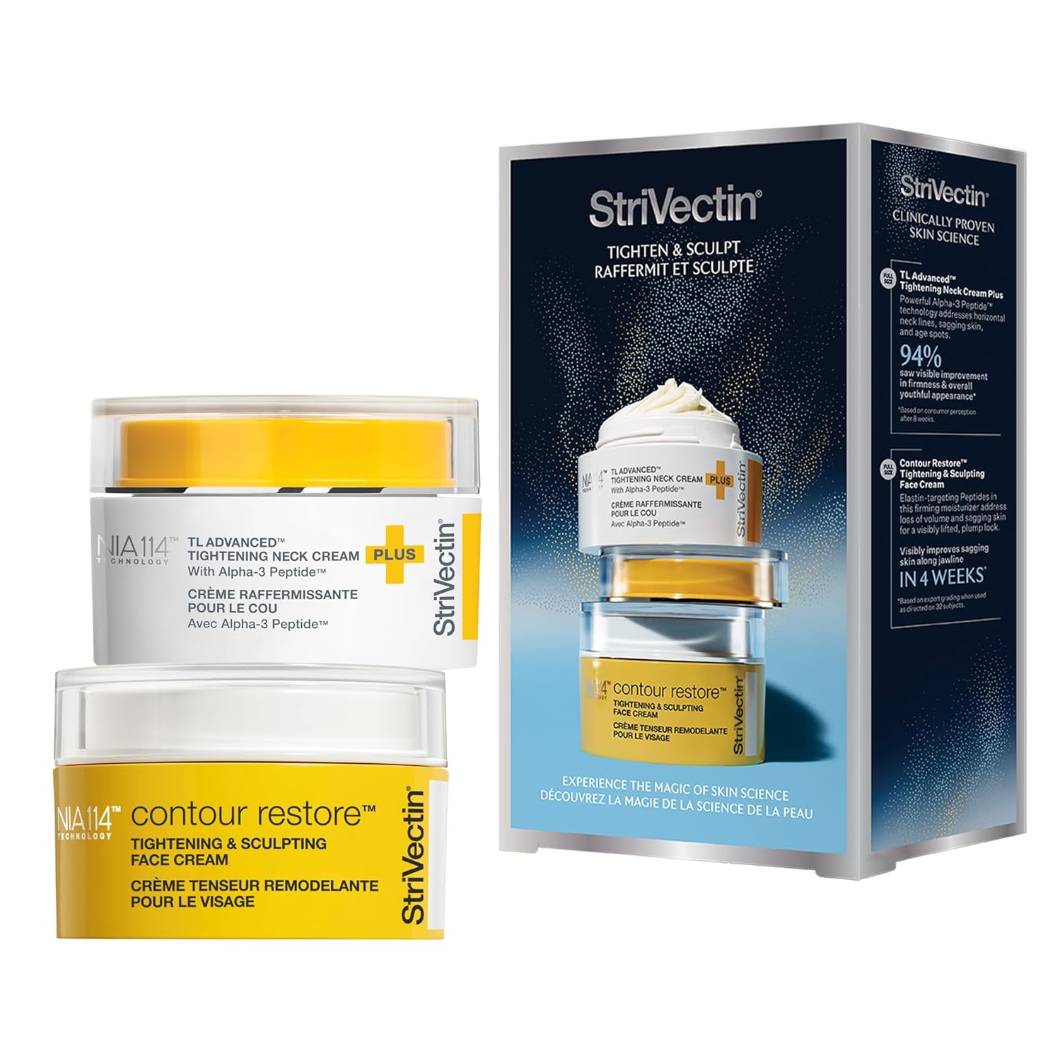 StriVectin TL Advanced Tighten and Sculpt Kit - Brighten & Lift Skin Tone with Peptides & Hyaluronic Acid