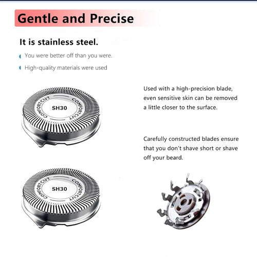 Philips Norelco SH30 Replacement Heads - 9-Pack Compatible Blades for Series 3000, 2000, 1000 Models