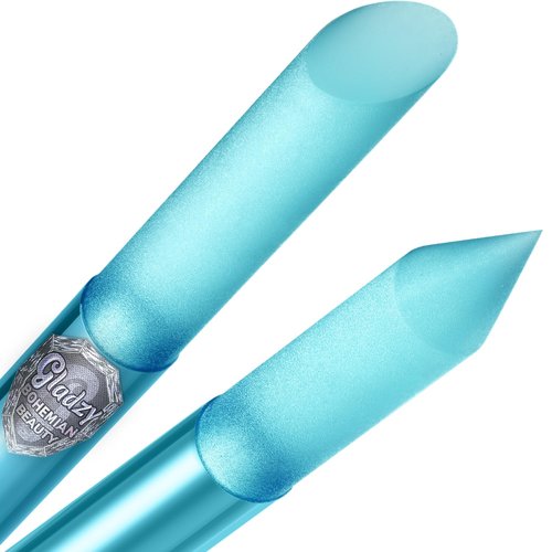 GLADZY Glass Cuticle Pusher - Professional Manicure Stick with Durable Abrasive Surface, Czech Quality