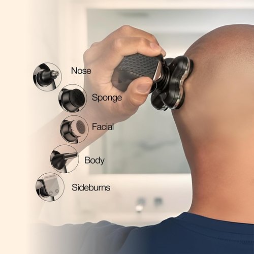 OTY Kit Head Shaver & Body Trimmer - Waterproof 8-in-1 Grooming Kit for Men | Complete Bald Grooming Solution