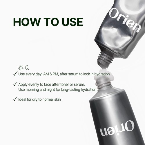 Orien Mugwort Zero Film Moisturizer 60ml Niacinamide 2% panthenol glycerin adenosine