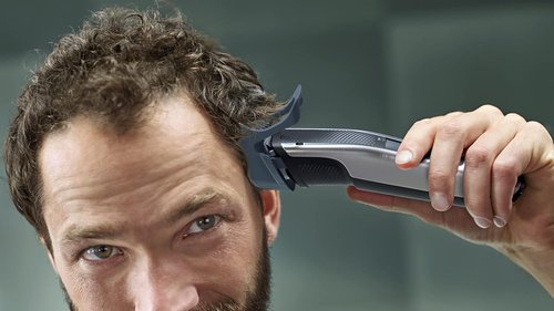 Philips Beard Trimmer & Hair Clipper Series 5000 - No Blade Oil Required - Sleek Black & Silver Design