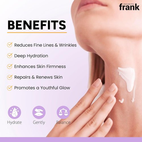 Excuse My Frank - Bakuchiol Age Defense Face & Neck Cream | Reduces Puffiness & Fine Lines (2 Pack)