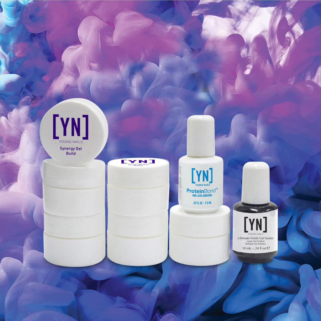 Young Nails Professional Nail Kit - Complete Starter Set for Beginners & Pros | Home Use