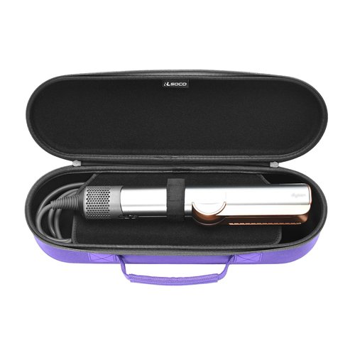 RLSOCO Travel Case for Dyson Airstrait Straightener/Corrale Hair Straightener | Compact Design with YKK Zipper & Scratch Protection (Purple)