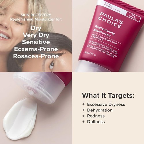 Paula's Choice SKIN RECOVERY Face Moisturizer - Daily Hydration with Hyaluronic Acid & Peptides | Fragrance-Free, 2oz