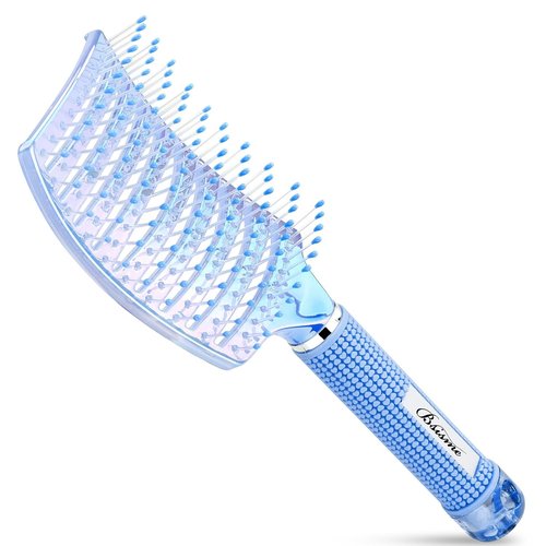 **Skiennix Professional Curved Vent Hair Brush - Faster Blow Drying & Detangling for All Hair Types**