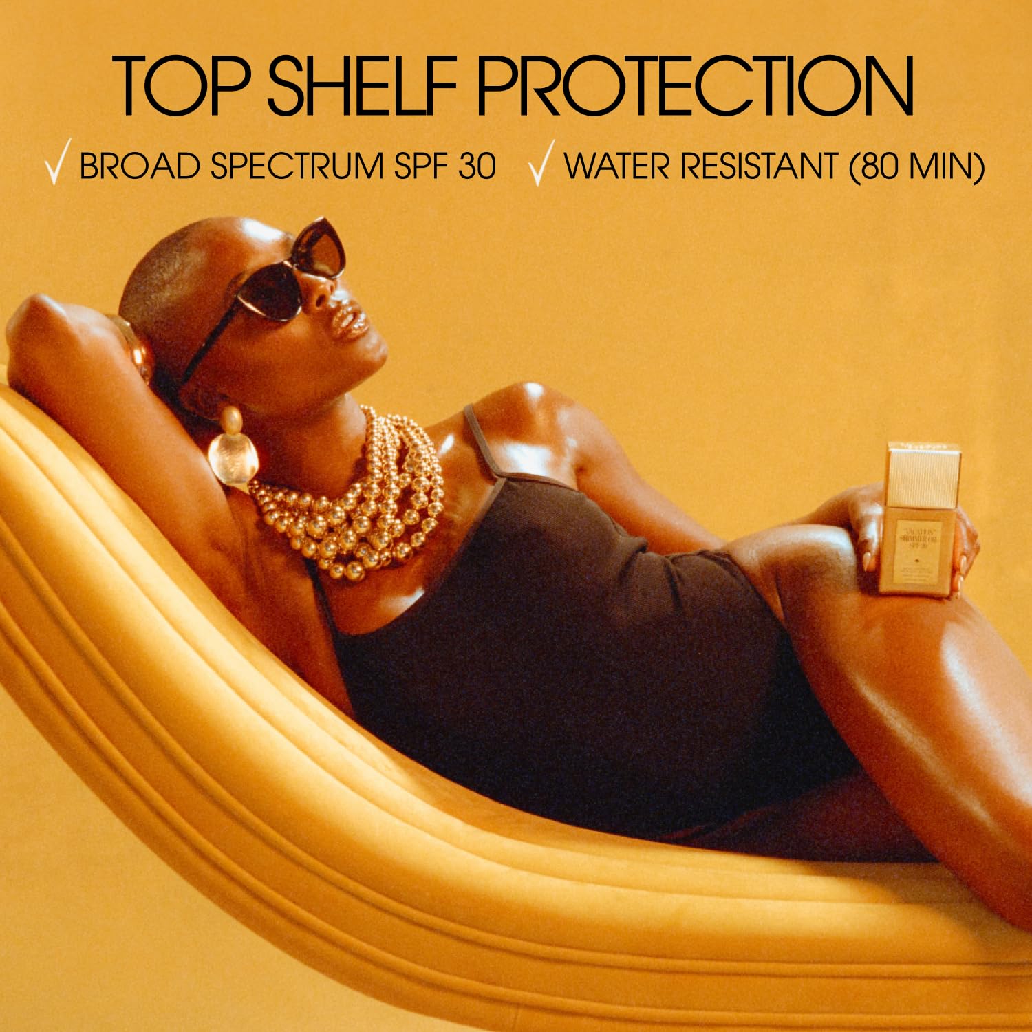 Vacation Shimmer Oil SPF 30 - Water-Resistant Body Sunscreen Enhances All Skin Tones | Travel Size 2.9 Fl. Oz.