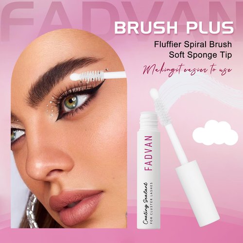 FADVAN Clear lash Sealer for Extensions - Professional Overnight Sealer & DIY Coating, Long-Lasting Up to 2 Weeks Clear (5ml)