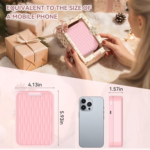 Trendy Teen Girl Gifts – Travel Makeup Brush Set with LED Light Mirror, Perfect Tween Birthday Gifts for Girls 11-16+ year old(Pink)